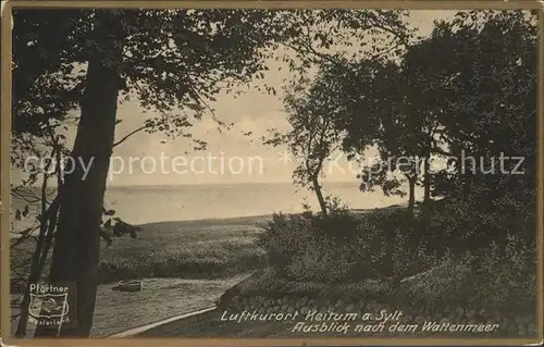 Keitum Sylt Blick zum Wattenmeer / Sylt-Ost /Nordfriesland LKR