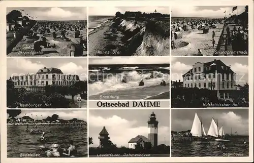 Dahme Ostseebad Brandung Holsteinischer Hof Segelboote Kat. Dahme