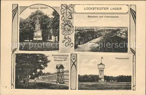 Lockstedt Lager Wasserturm Kommandanntur Kantine Baracke Denkmal Kat. Lockstedt