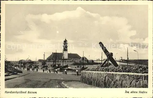 Buesum Nordseebad Am alten Hafen Leuchtturm Kat. Buesum