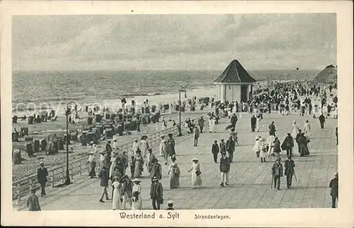 Westerland Sylt Promenade Strand  Kat. Westerland