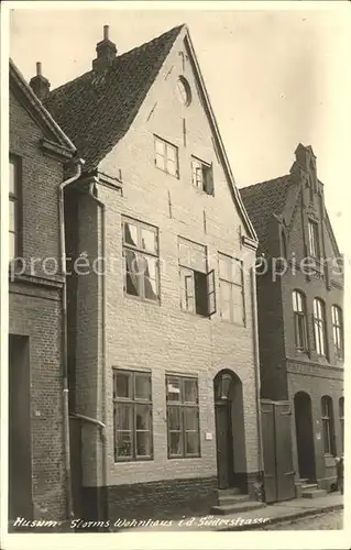 Husum Nordfriesland Storms Wohnhaus in der Suederstrasse / Husum /Nordfriesland LKR