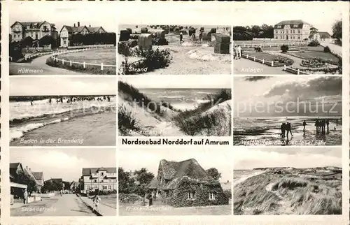 Norddorf Amrum Friesenhaus Strand Huettmann Duenen  Kat. Norddorf