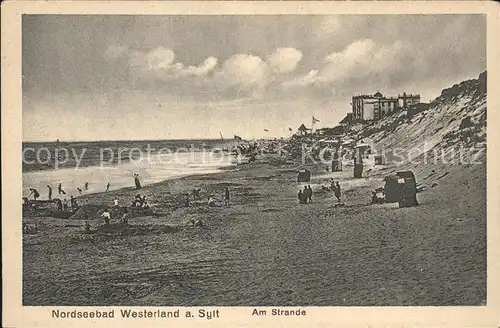 Westerland Sylt Strandleben Kat. Westerland