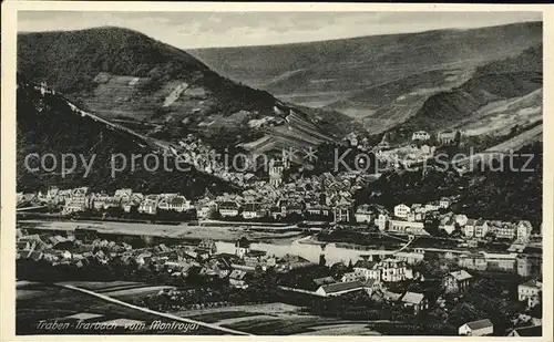 Traben Trarbach Moselpanorama vom Montroyal Kat. Traben Trarbach