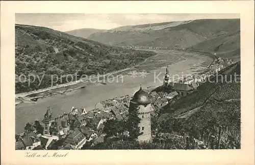 Zell Mosel Moselpanorama Kat. Zell (Mosel)