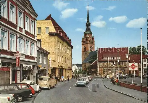 Itzehoe Berliner Platz Autos Kirche Kat. Itzehoe