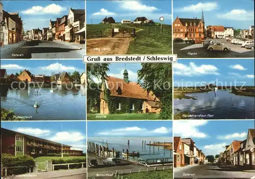 Bredstedt Markt Osterstrasse Kirche Hallig Kat. Bredstedt