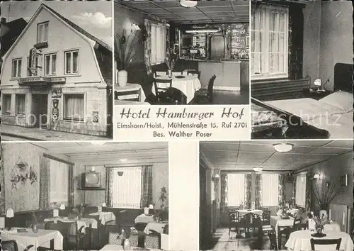 Elmshorn Hotel Hamburger Hof Walther Poser Kat. Elmshorn