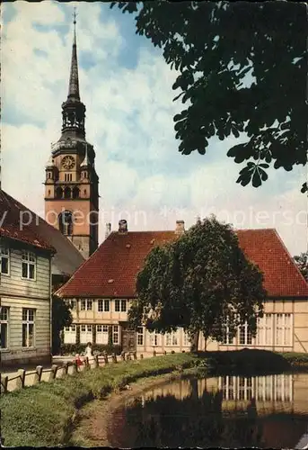 Itzehoe Klosterhof mit Kirche Kat. Itzehoe