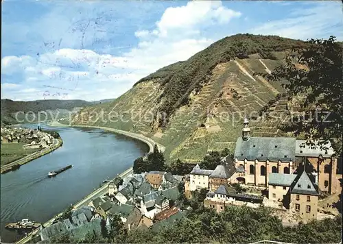 Beilstein Mosel Moselpanorama mit Karmelienkloster Kat. Beilstein