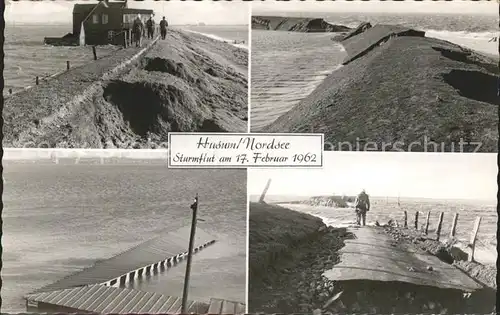 Husum Nordfriesland Sturmflut 1. Februar 1962 / Husum /Nordfriesland LKR