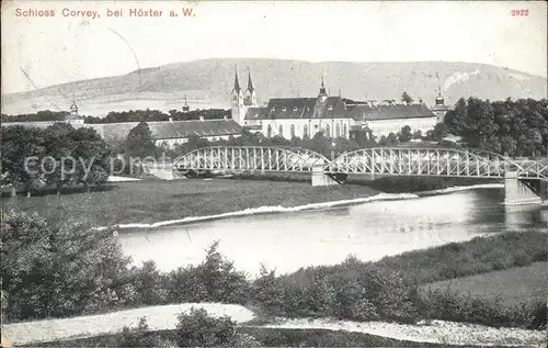 Hoexter Weser Schloss Corvey Kat. Hoexter