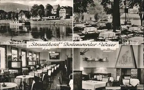 Bodenwerder Strandhotel Restaurant Zur Weser Kat. Bodenwerder