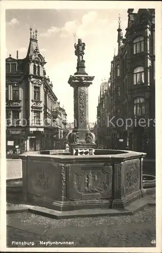 Flensburg Neptunbrunnen Kat. Flensburg