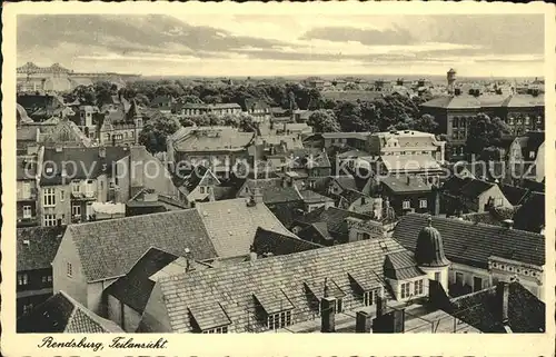 Rendsburg Fliegeraufnahme Stadt Kat. Rendsburg