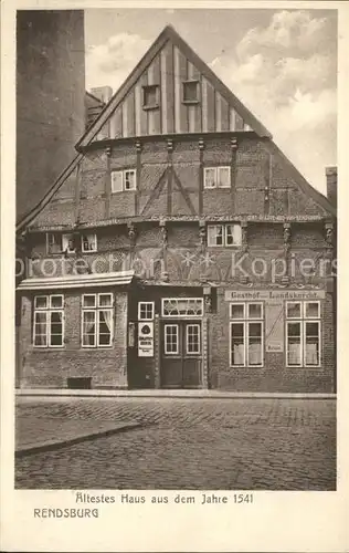 Rendsburg Altes Haus 1541 Kat. Rendsburg