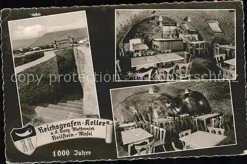 Beilstein Mosel Reichsgrafen Keller Wappen Kat. Beilstein