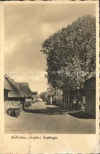 hf28191 Neukirchen Quern Neukirchen-Angeln Dorfstrasse Kategorie. Quern Alte Ansichtskarten