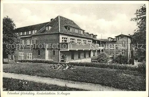 Gluecksburg Ostseebad Kinderkurheim St. Ansgar Kat. Gluecksburg (Ostsee)