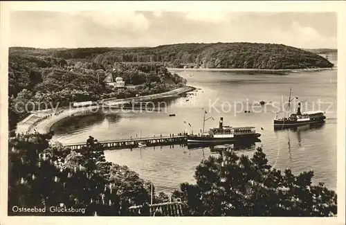 Gluecksburg Ostseebad Dampfschiff Kat. Gluecksburg (Ostsee)