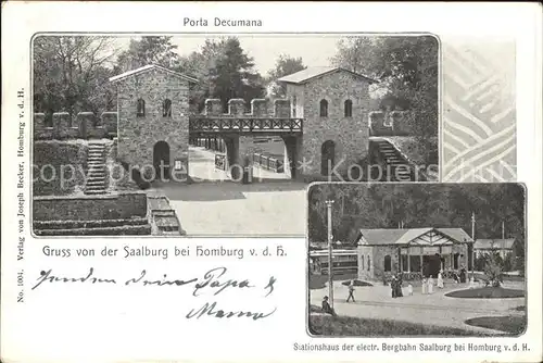 Saalburg Saale Homburg Porta Decumana Kat. Saalburg Ebersdorf
