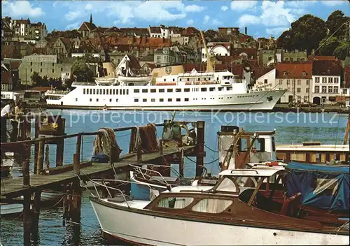 Flensburg Foerderbruecke Schiff Kat. Flensburg