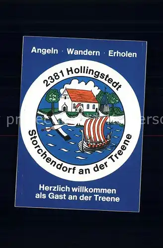 Hollingstedt Schleswig Treene Storchendorf Werbung Kat. Hollingstedt