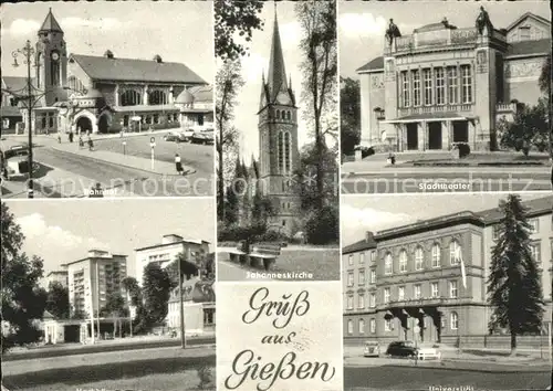 Giessen Lahn Stadttheater Universitaet Bahnhof / Giessen /Giessen LKR