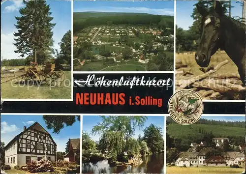 Neuhaus Solling Wappen Pferd Kat. Holzminden