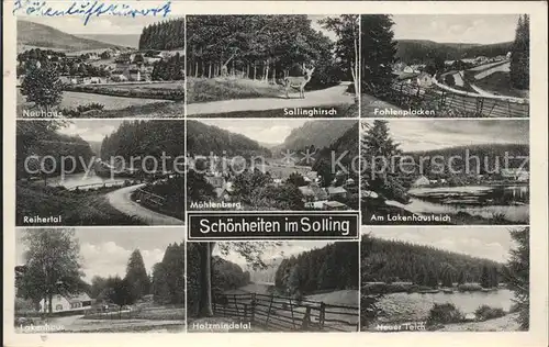 Holzminden Weser Solling Holzmindetal Neuer Teich Lakenhausteich Kat. Holzminden