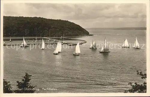 Gluecksburg Ostseebad Yachthafen Segelboote Kat. Gluecksburg (Ostsee)