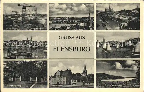 Flensburg Hafen Wassersleben Hafenamt Kat. Flensburg