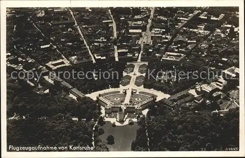 Karlsruhe Luftaufnahme Kat. Karlsruhe