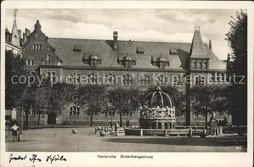 Karlsruhe Gutenbergschule Kat. Karlsruhe