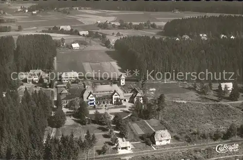 Koenigsfeld Schwarzwald Luftaufnahme mit Kindersanatorium Kat. Koenigsfeld im Schwarzwald