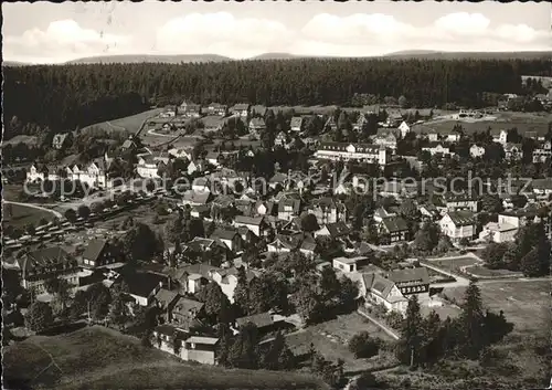 Hahnenklee Bockswiese Harz Luftaufnahme (Stempel) Kat. Goslar