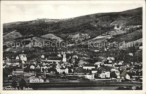 Oberkirch Baden Ortsansicht mit Kirche Kat. Oberkirch