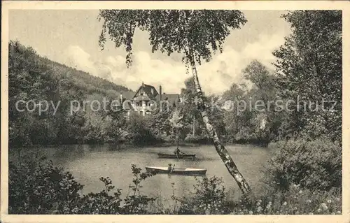 Lahr Schwarzwald Partie am Hohbergsee Kat. Lahr