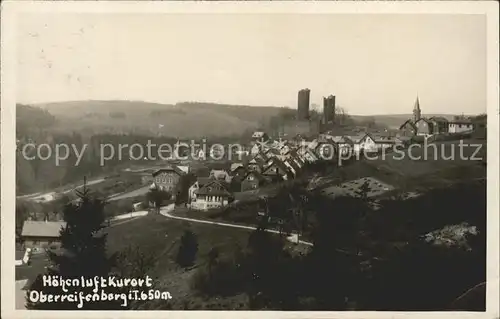 Oberreifenberg Gesamtansicht Hoehenluftkurort Burgruine Kat. Schmitten