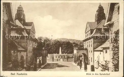 Bad Nauheim Blick in den Sprudelhof Kat. Bad Nauheim