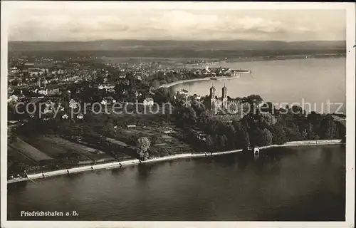 Friedrichshafen Bodensee Fliegeraufnahme Schloss Kat. Friedrichshafen