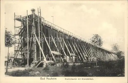 Bad Nauheim Gradierbauten mit Strandkoerben Triumph Karte No. 45 Kat. Bad Nauheim