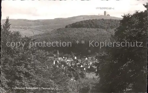 Schmitten Taunus Panorama Luftkurort Grosser Feldberg Aussichtsturm Kat. Schmitten