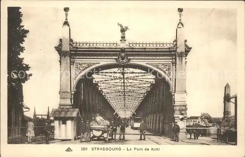 Strasbourg Alsace Le Pont de Kehl Rheinbruecke Kat. Strasbourg