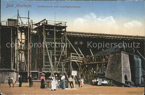 Bad Nauheim Gradierwerk und Ludwigsbrunnen Kat. Bad Nauheim