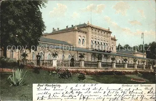 Bad Nauheim Kurhaus mit Terrasse Kat. Bad Nauheim