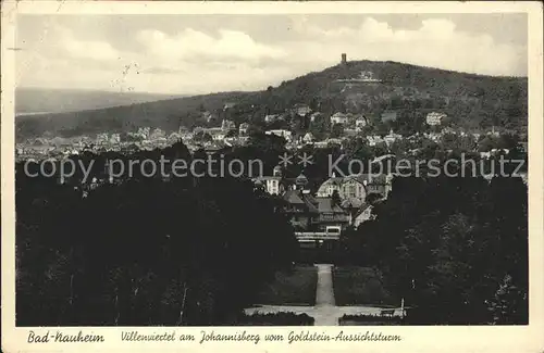 Bad Nauheim Villenviertel am Johannisberg Goldstein Aussichtsturm Kat. Bad Nauheim