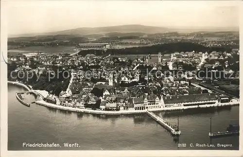 Friedrichshafen Bodensee Werft Fliegeraufnahme Kat. Friedrichshafen