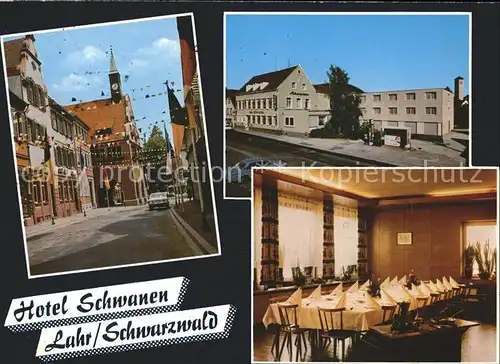 Lahr Schwarzwald Altes Rathaus Hotel Restaurant Schwanen Kat. Lahr